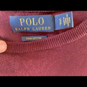 NEVER WORN - Polo Ralph Lauren Maroon Sweatshirt